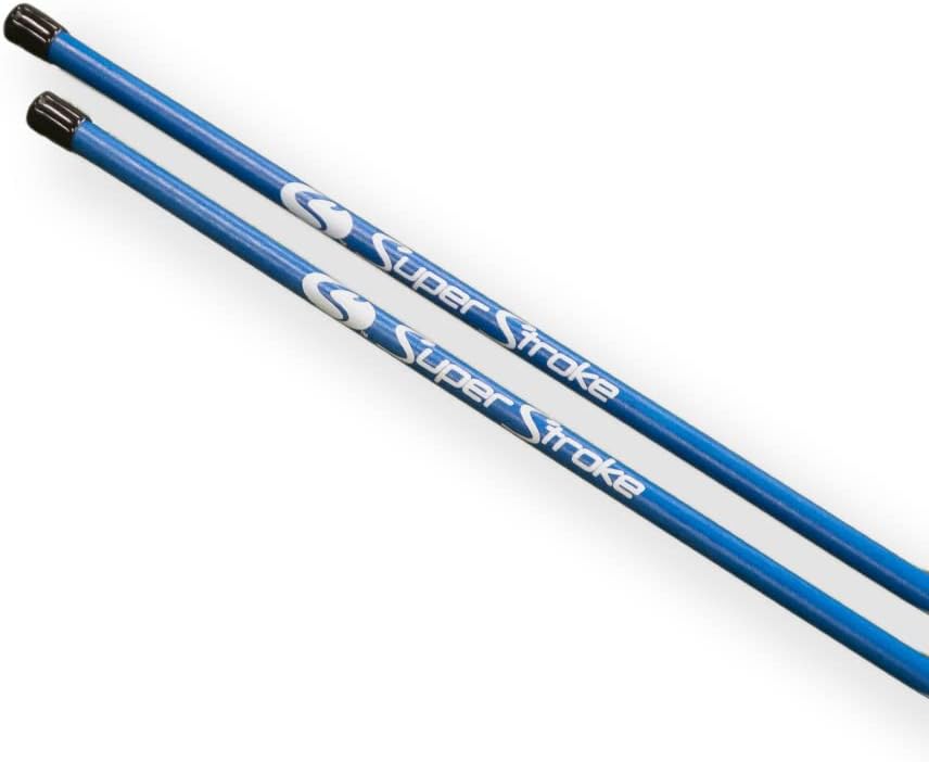 SuperStroke Golf Alignment Sticks 45" Fiberglass Rods, Full Swing Training Aid Kit, Help's with Posture Correction and Shot Accuracy