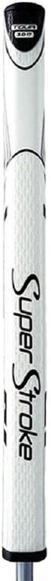 SuperStroke Zenergy Tour 3.0 17" Golf Putter Grip with No Taper Enhanced SPYNE Technology, New Multi-Zone Texturing, Black/White