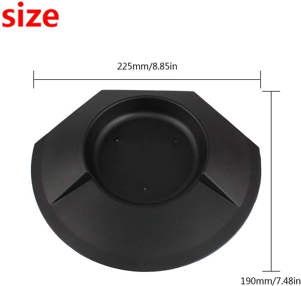 MUXSAM 6 Pieces All-Direction Putter Cups Practice Black Golf Putting Cup Golf Training Cup Golf Practicing Hole Putting Aid Putter Training Aid Fit for Beginner Golf Training Accessory