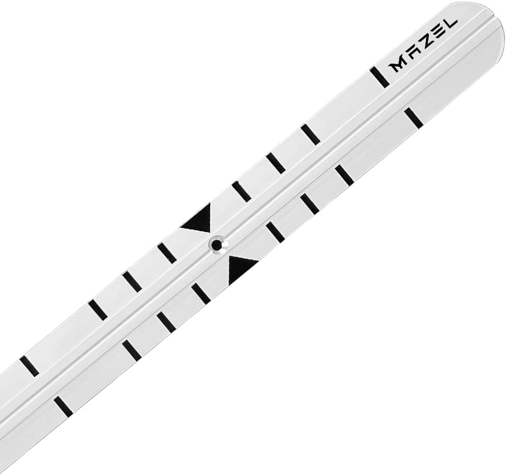 MAZEL Golf Putting Alignment Rail,Alloy Steel Golf Trainer Aid for Putting Green,35 * 1.6 Inch,Precision Distance Control & Instant Feedback (Putting Alignment Rail, Putting Ring, Practice Ball)