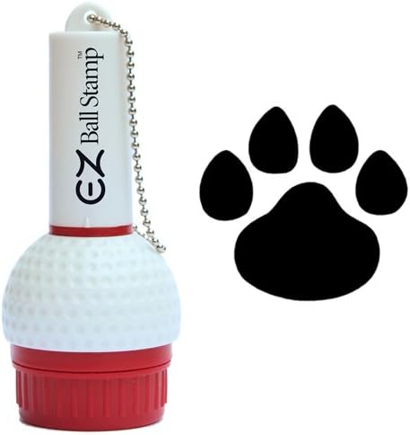 EZBallStamp Golf Ball Stamp Marker (Black Paw)