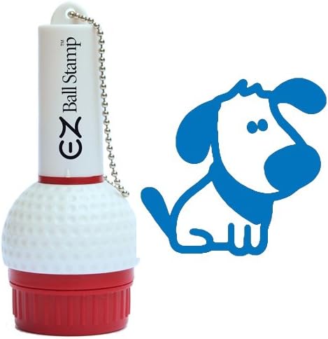 EZBallStamp Golf Ball Stamp - Blue Dog