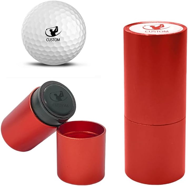 Custom Golf Ball Stamp Personalized Self-Ink Golf Ball Stamper Golf Accessories Monogram Ball Marker Gifts for Golfers Men Dad Husband Boyfriend
