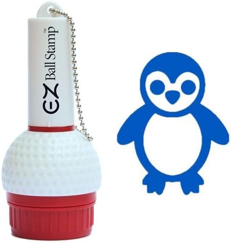 EZBallStamp Golf Ball Stamp - Blue Penguin
