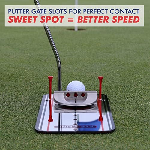 EyeLine Golf Putting Mirror - Alignment Training Aid Used by Top Tour Pros for Consistent Setup, Checks Eyes-Shoulders-Putter Face for Improved Accuracy, Indoor-Outdoor Practice