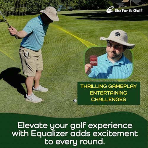 EqualizerPLUS: On-Course Golf Card Game, Interactive Fun for Every Hole, Skill-Level Equalizing Cards, Elevate Your Golf Experience, Ideal for Golfers of All Skill Levels (50 Cards)