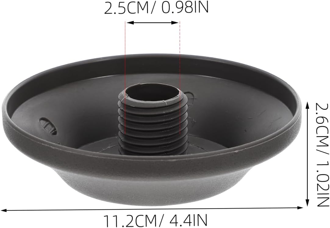 2Pcs Patio Umbrella Top Caps Replacement, Plastic Umbrella Tip Covers for Outdoor Repair, Light Grey, 4.40 X 4.40 X 1.02 Inch