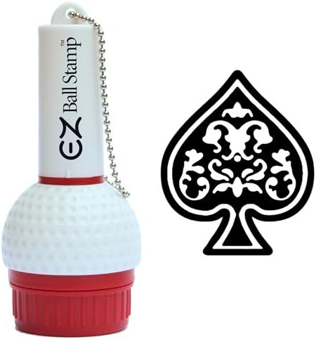 EZBallStamp Golf Ball Stamp Marker (Black Spade)
