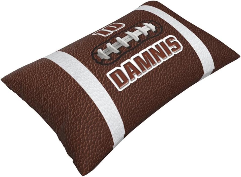 Rugby Football Lovers Home Decor Gift Custom Funny Rugby Themed Throw Pillow Cover Personalized Sport Enthusiast Pillowcase with Name Customized Ball Theme Football Throw Pillowcase for Sofa Bedding