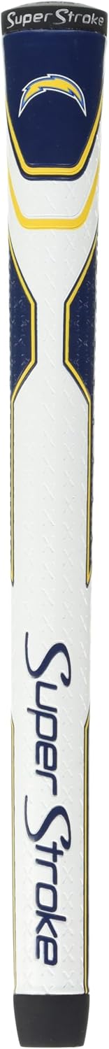 SuperStroke NFL Golf Club Grip, Standard Size, Black, Rubber, Textured