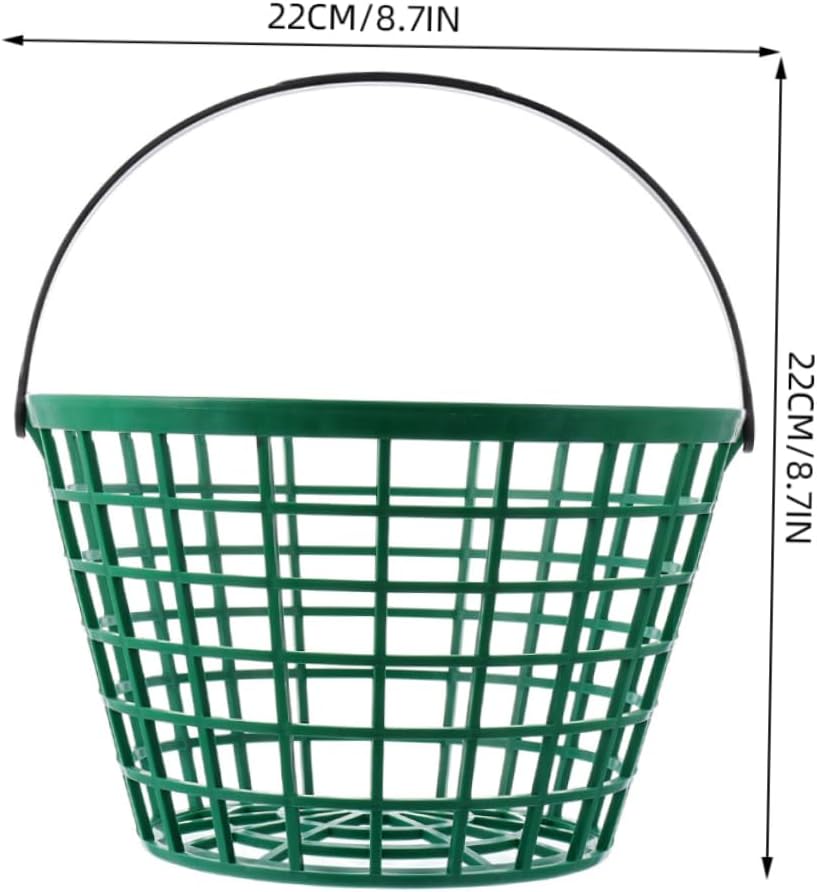 Portable Golf Ball Storage Basket Container with Handle for Outdoor Sports Practice Organizing Balls and