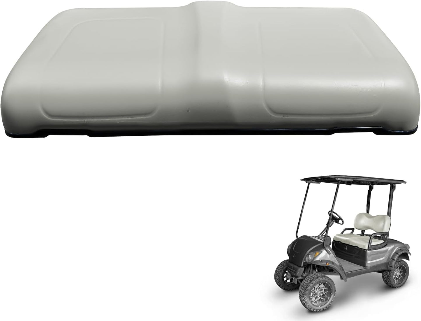 NOKINS Golf Cart Front Seat Bottom Cushion for Yamaha G29-2/Drive2 2017+(Oyster Gray)