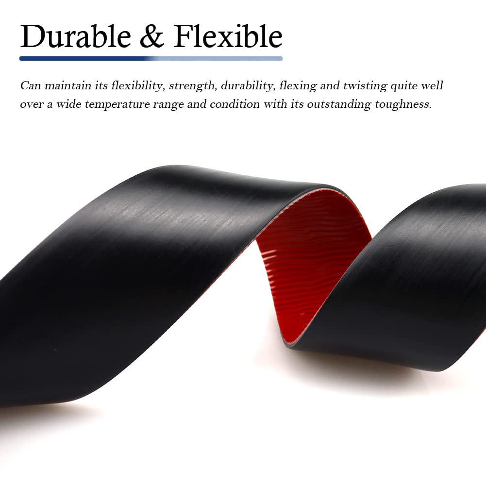 Neoprene Rubber Strips Self Adhesive Solid Rubber Sheets, Rolls & Strips for DIY Gaskets Crafts Pads Seals Warehouse Flooring Neoprene Sheet with Adhesive Backing (6" Wide x 1/8" Thick x 10' Long)