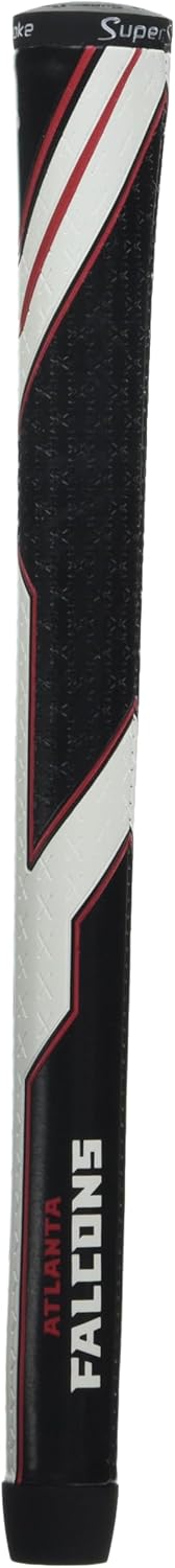 SuperStroke NFL Golf Club Grip, Standard Size, Black, Rubber, Textured