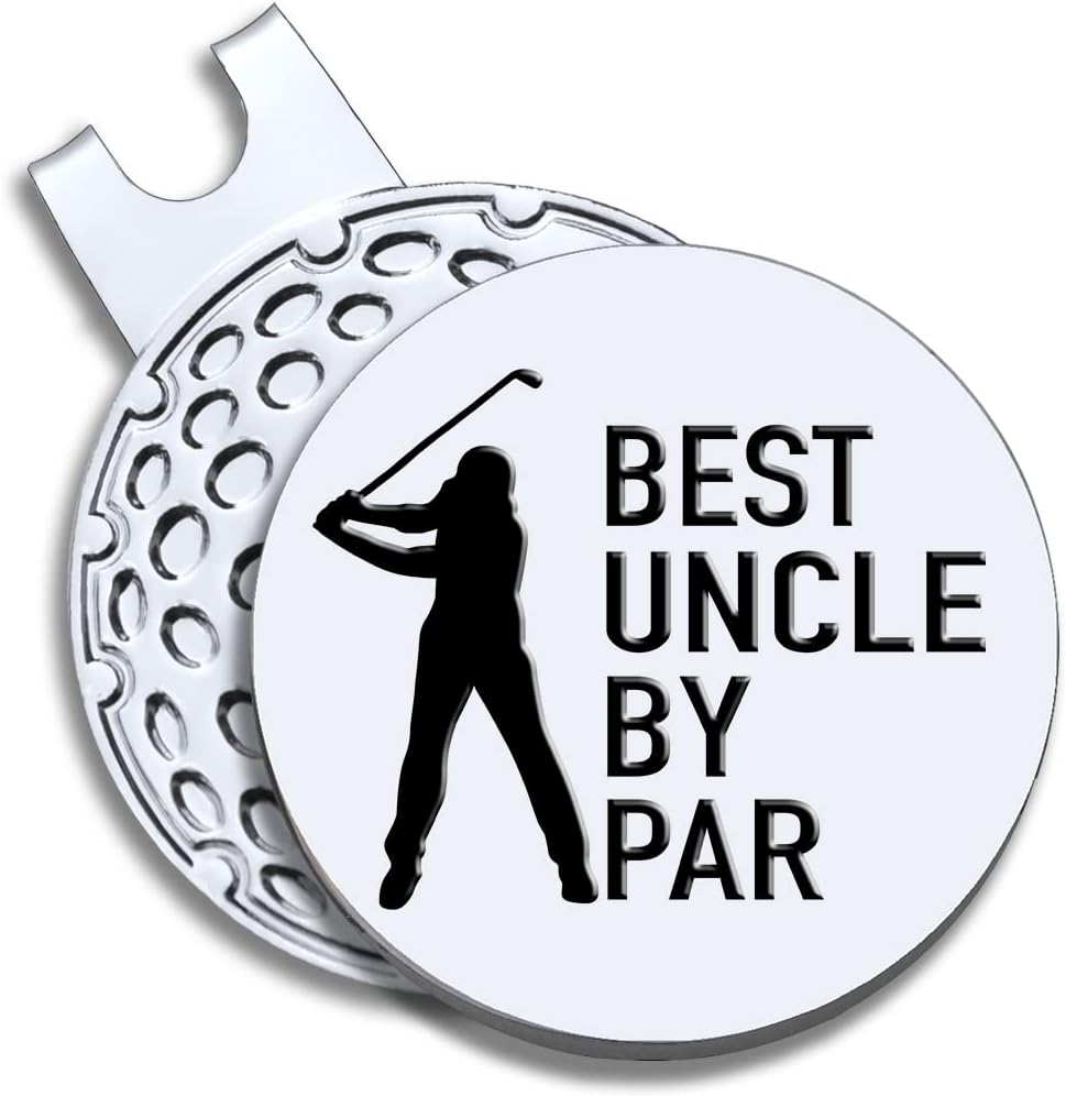 Men Golf Ball Marker with Magnetic Hat Clip, Funny Golf Accessories Gifts for Men, Novelty Birthday Gifts for Male Golfer Fan