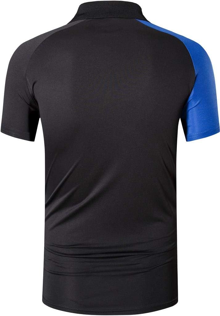 jeansian Men's Sport Outdoor Quick Dry Fit Short Sleeves Polo Tee Shirt Tshirt T-Shirt Tops Golf Tennis Bowling LSL195