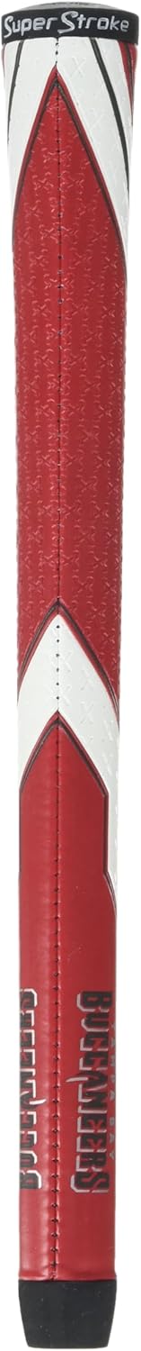 SuperStroke NFL Golf Club Grip, Standard Size, Black, Rubber, Textured