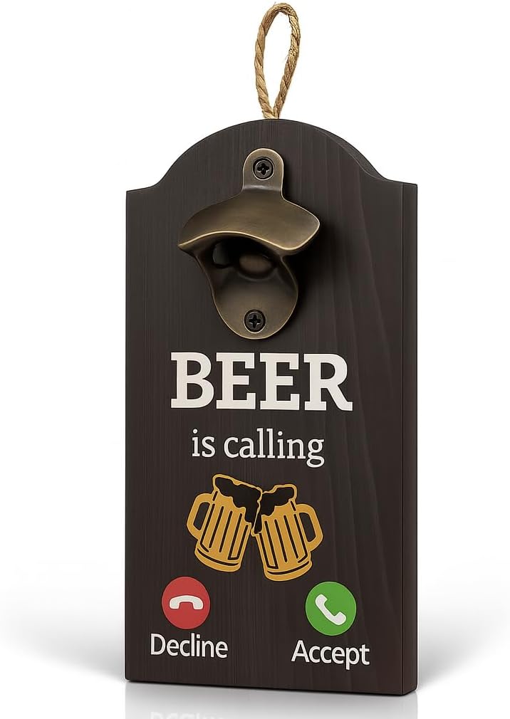 Beer Bottle Opener, Outdoor Bottle Opener wall Mounted, 4.7×11 in for Home Pub, Man Cave, Patio, Kitchen, Gift for Beer Lovers