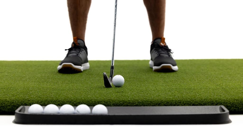 Dura-Pro Premium Turf Indoor/Outdoor Golf Mat. Bonus Tray + 3 Tees
