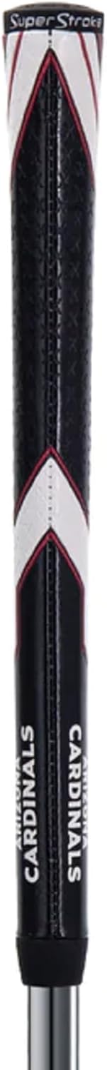 SuperStroke NFL Golf Club Grip, Standard Size, Black, Rubber, Textured
