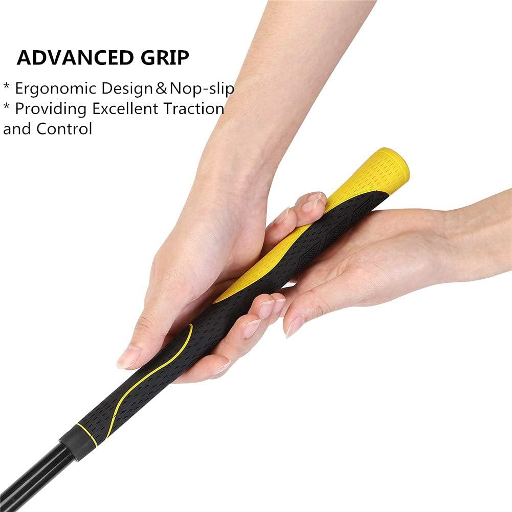 Golf Swing Trainer Aid 48"/40" Warm-Up Stick for Strength Flexibility Tempo Training Golf Practice Aid with Weighted Head Swing Corrector for Men Women