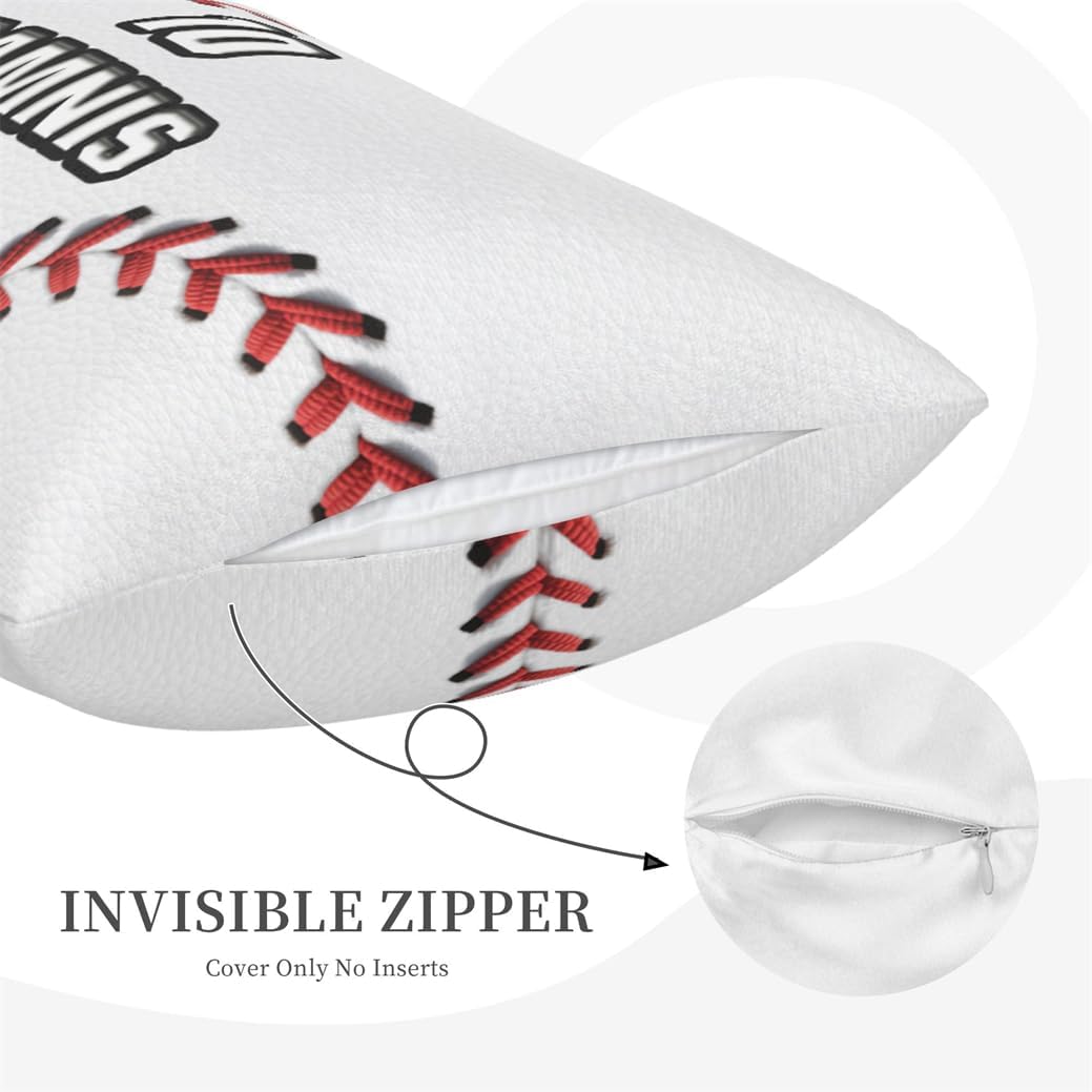 Personalized Name Sport Enthusiast Pillowcase Customized Sports Themed Throw Pillow Cover Baseball Lovers Home Decor Gift Custom Ball Sport Themed Baseball Throw Pillows for Sofa Bedding