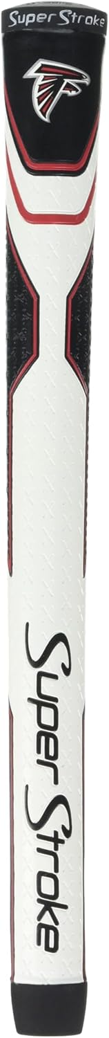 SuperStroke NFL Golf Club Grip, Standard Size, Black, Rubber, Textured