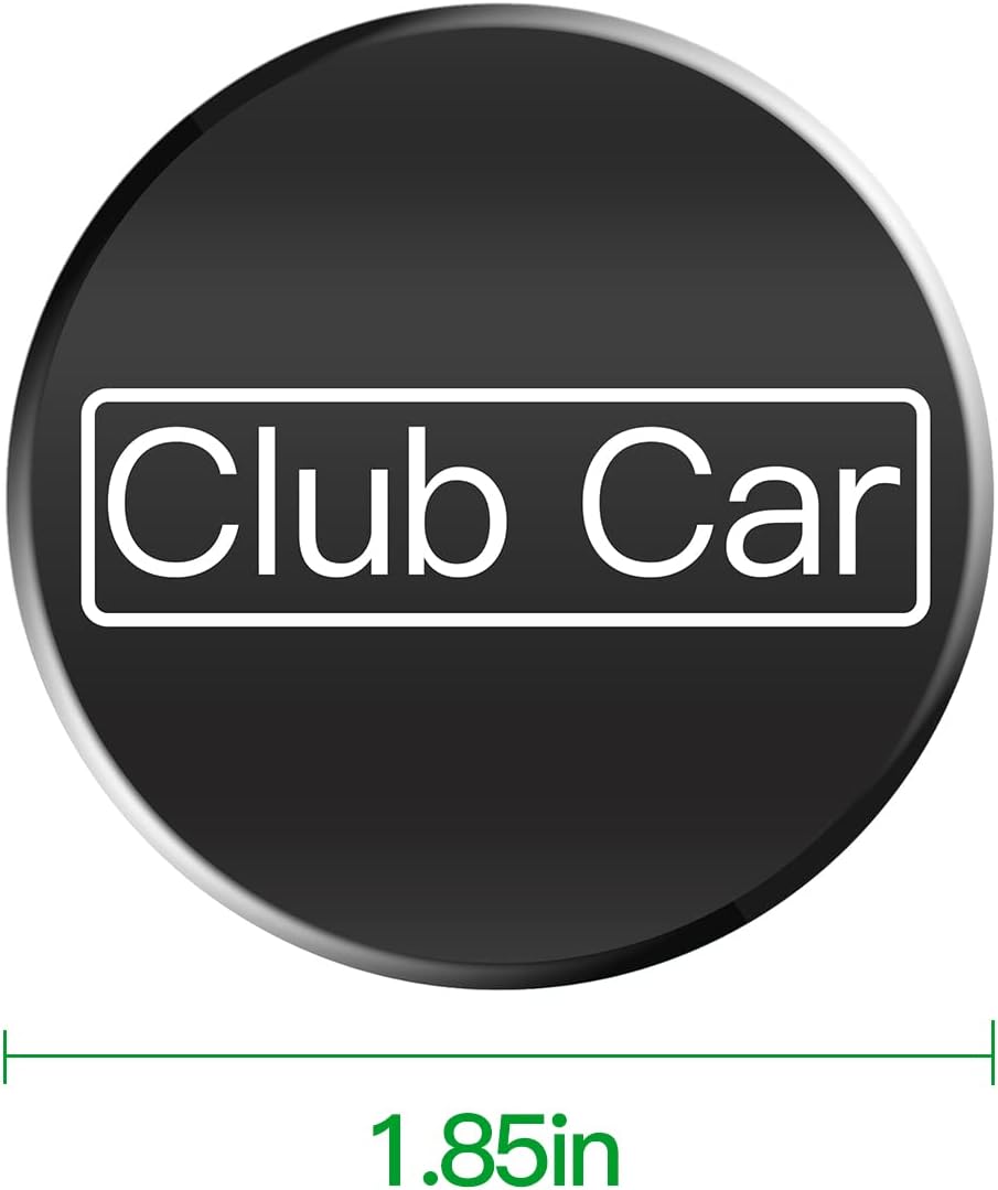 Logo Sticker for Club Car Golf Cart Hubcap 8", Universal Wheel Covers Hub Caps for Club Car, EZGo, Yamaha Golf Buggies Size 8 inch (4 Pack)
