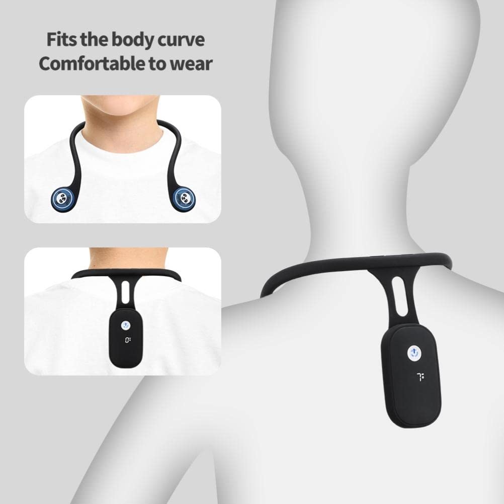 Intelligent Posture Corrector and Trainer for Back, Hanging Neck Trainer Rechargeable Silicone Automatic Induction Smart Posture Corrector for Women Men,Neck Back Brace