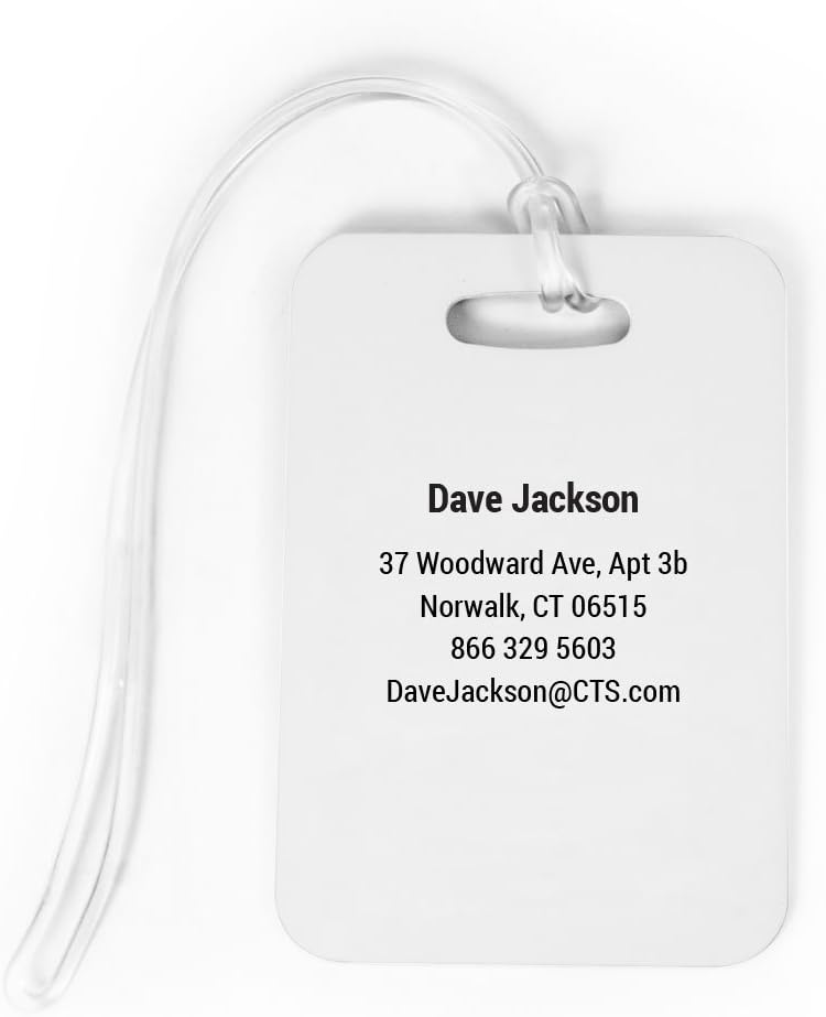 ChalkTalkSPORTS Golf Luggage & Bag Tag | USA Golfer | Custom Info on Back | Medium