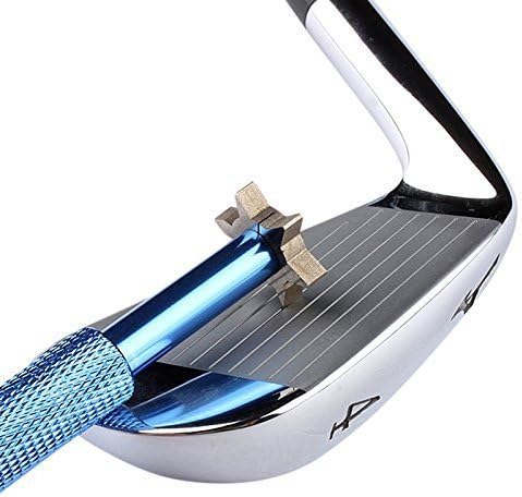 HIFROM Groove Sharpener with 6 Heads - Golf Club Groove Sharpener Re-Grooving Tool and Cleaner for All Irons Pitching Sand Lob Gap and Approach Wedges and Utility Clubs ¡­