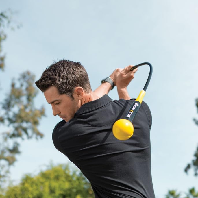 SKLZ Golf Swing Trainer and Warm Up Tool- Essential Golf Accessories for Golfers, Increase Swing Speed, Distance, Balance and Grip Strength