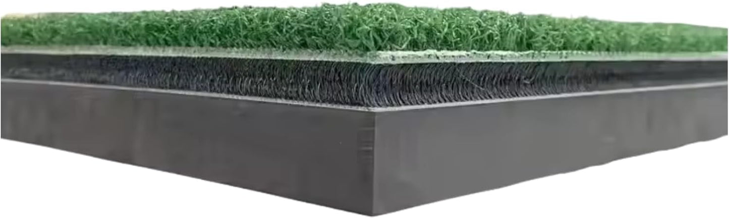 LuxeLie™ Golf Swing Mat – 12x28 Hitting Strip with 45mm EVA Base – Durable Turf for Indoor Practice, Backyard Training & Home Simulators