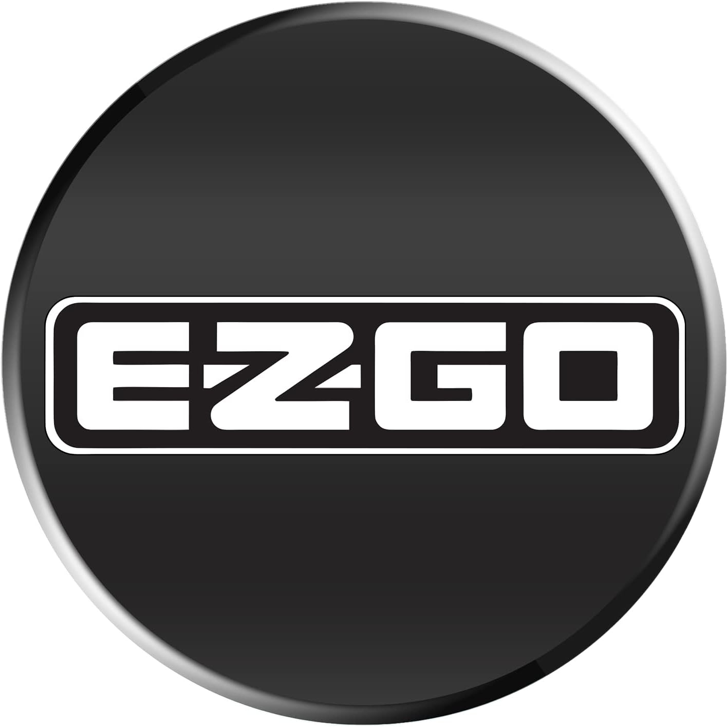 Logo Sticker for EZGo Golf Cart Hubcap 8", Universal Wheel Covers Hub Caps for Club Car, EZGo, Yamaha Golf Buggies Size 8 inch (4 Pack)