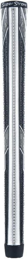 SuperStroke Traxion Tour Golf Club Grip, Midsize, Advanced Surface Texture Improves Feedback and Tackiness and Even Hand Pressure, Black/Gray