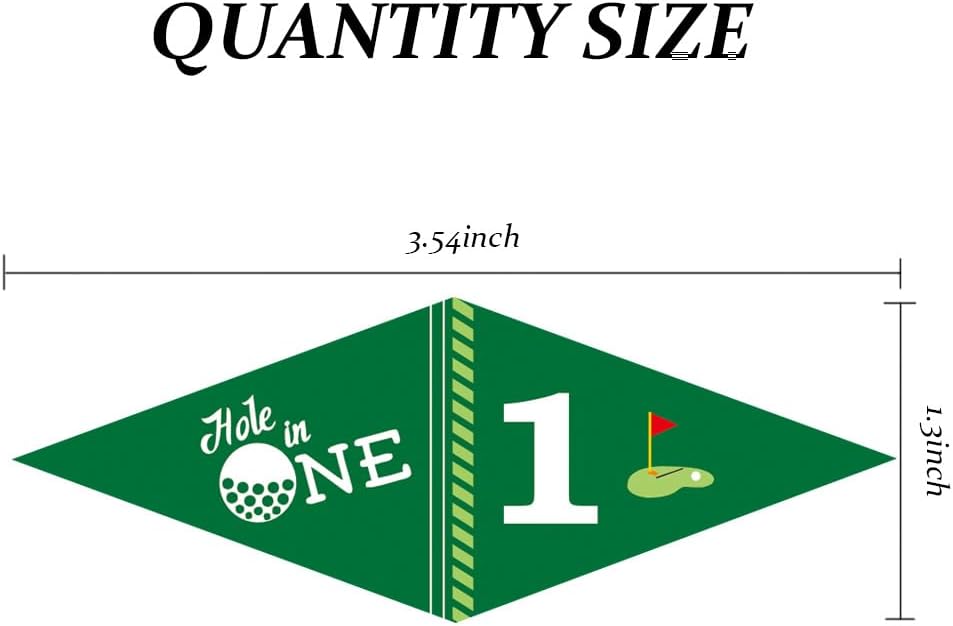 Golf Themed Toothpick Flags, 80 PCS Hole In One 1st Birthday Golf Cocktail Picks Mini Stick Cupcake Toppers Flags for Baby 1st Birthday Party Food Bar Decorations