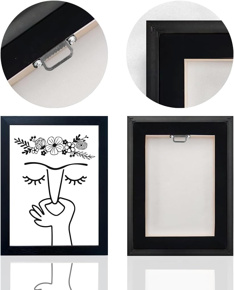 Bathroom Wall Art Funny Bathroom Wall Decor Humorous Guest Toilet Art Decor Modern Minimalistic Black and White Canvas Print Artwork