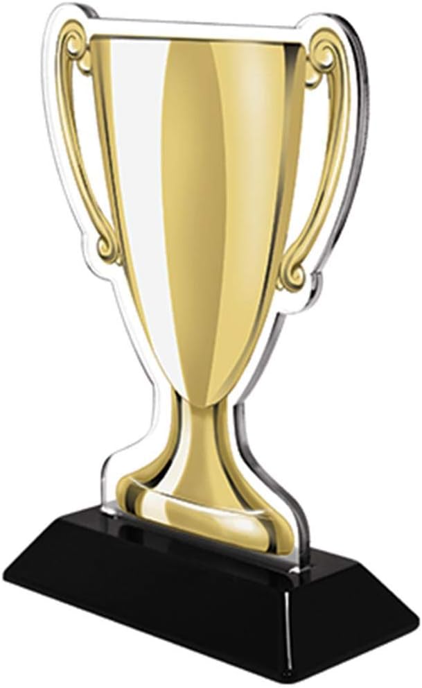 Crown Awards 7" Golf Gold Cup Trophies, Custom Golf Longest Drive Male Acrylic Cup Trophy Prime