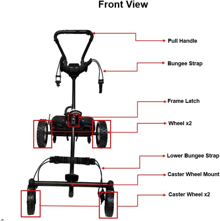 CaddyTrek R3X Vision Follow Caddy, Black