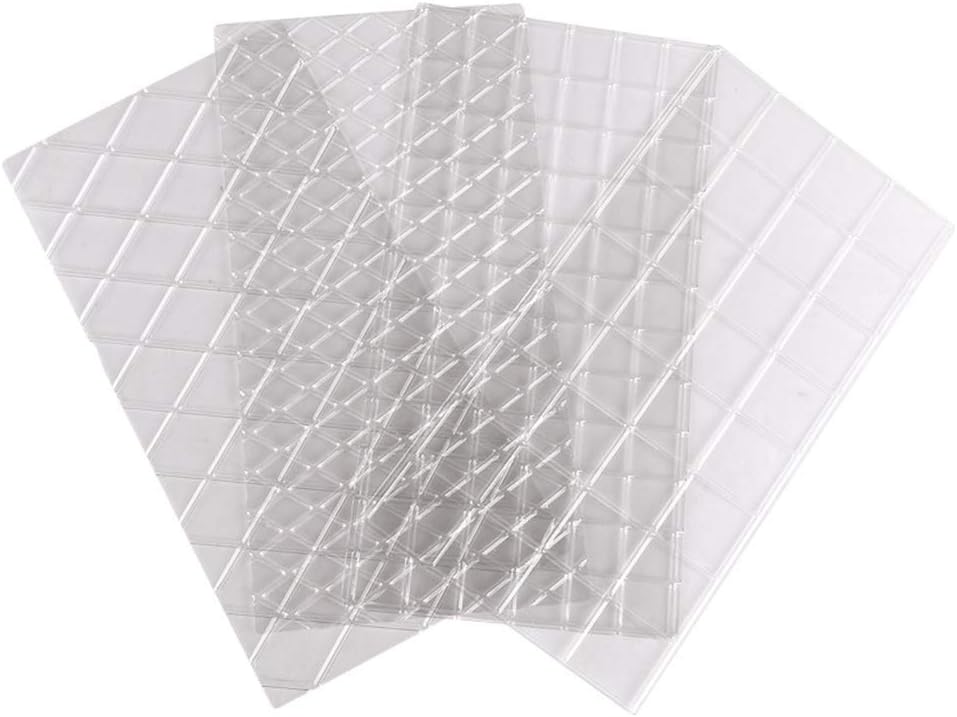 Cake Fondant Impression Mat Mold Diamond Quilted Grid Texture Embossed Lace Embossing Mat Cake Decorating Supplies for Cupcake Wedding Cake Decoration Tools(Set of 4）