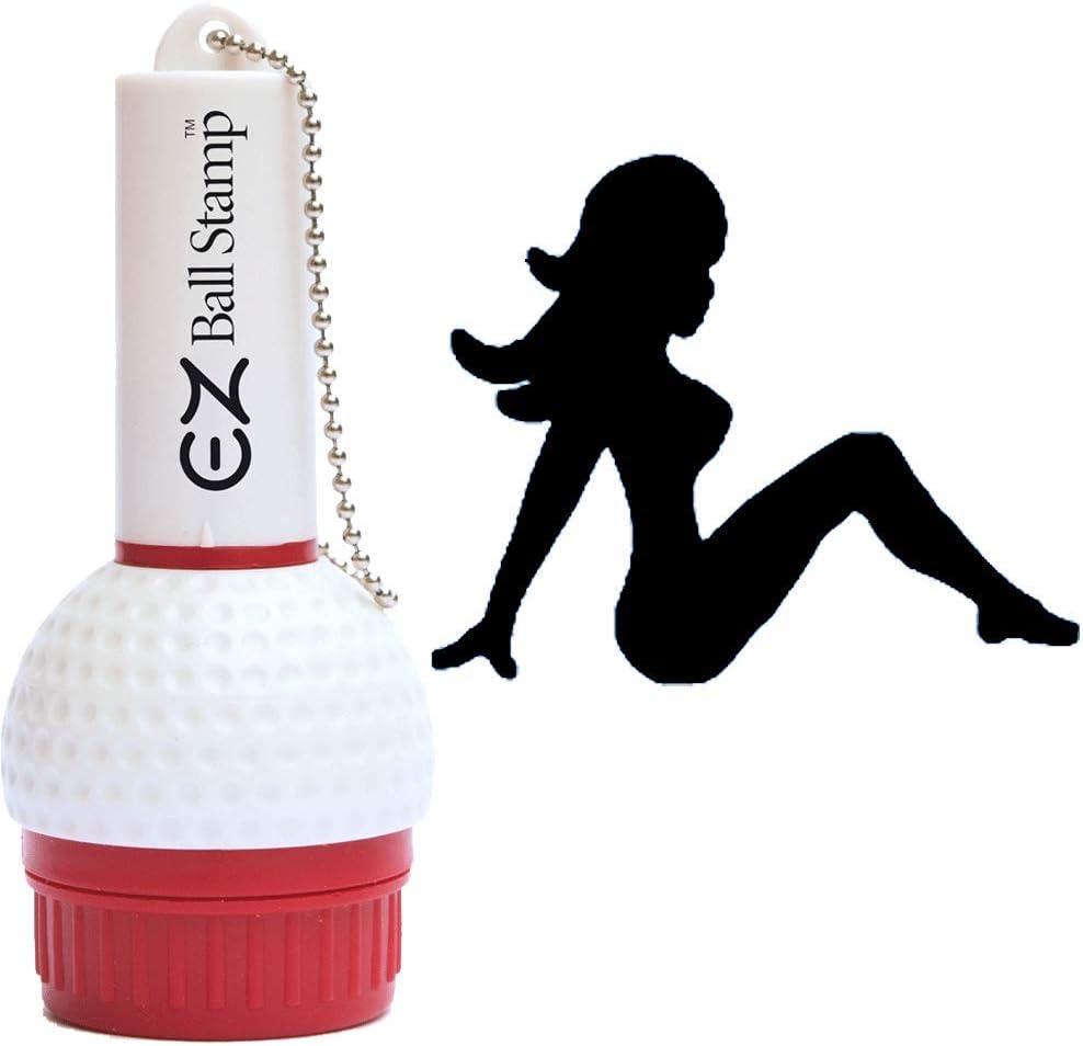 EZBallStamp Golf Ball Stamp Marker (Black Lady)