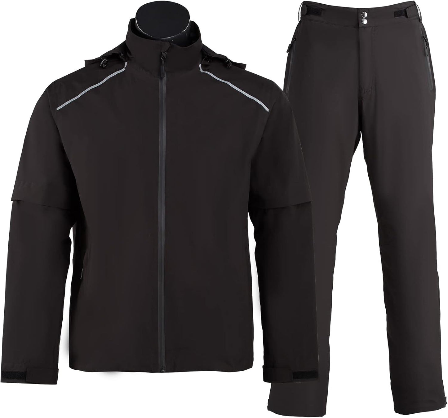 K.E.J. Golf Rain Jacket for Men Waterproof Raincoat Lightweight Jacket Golf Suit for Hiking Cycling Running Camping Traveling