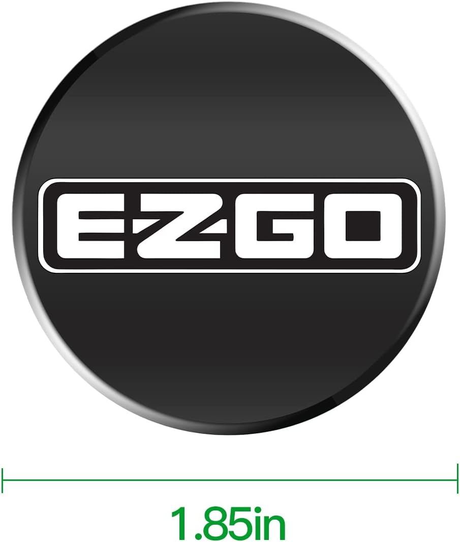 Logo Sticker for EZGo Golf Cart Hubcap 8", Universal Wheel Covers Hub Caps for Club Car, EZGo, Yamaha Golf Buggies Size 8 inch (4 Pack)