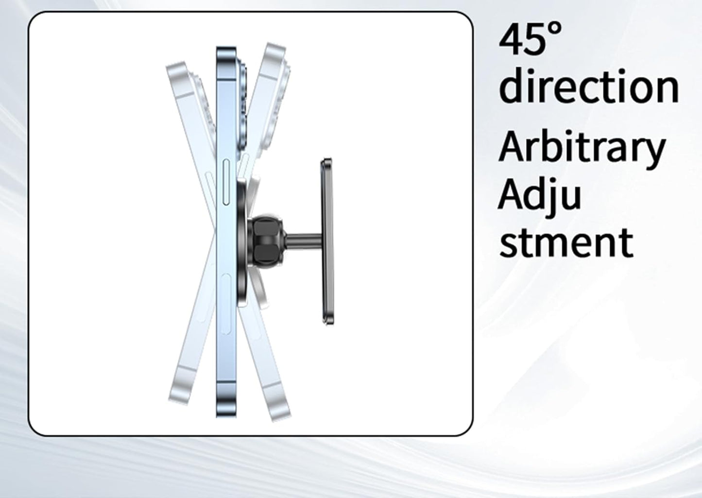 NB+ Magnetic Golf Cart Phone Holder – Strong N52 Magnet Mount for iPhone 16 15 14 13 12 MagSafe, 360° Rotation, No Installation – Golf Accessories for EZGO, Club Car, Gift for Golfers Men Women