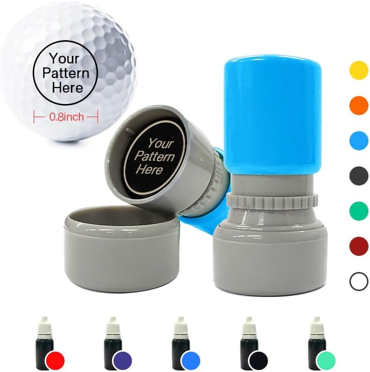 ORYG Custom Golf Ball Stamp Personalized Long Lasting Golf Ball Marker - Effortlessly Customize Your Golf Balls with Unique Markings - Golf Accessories Gift for Golf Enthusiasts, Includes Ink Bottle