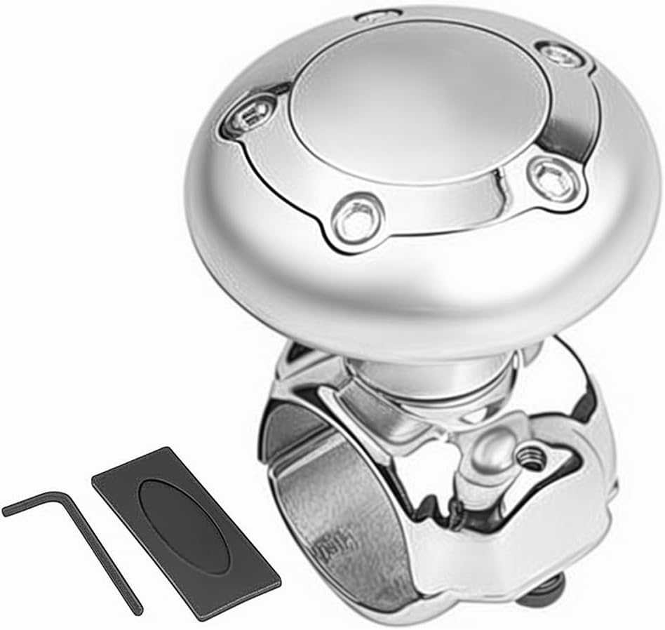 Steering Wheel Knob Vehicle Power Handle Steering Wheel Knob Spinners Universal Design for Car SUV Trucks Tractors Boat etc