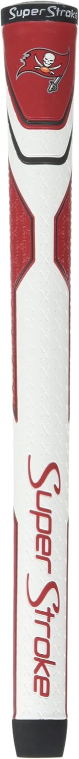 SuperStroke NFL Golf Club Grip, Standard Size, Black, Rubber, Textured
