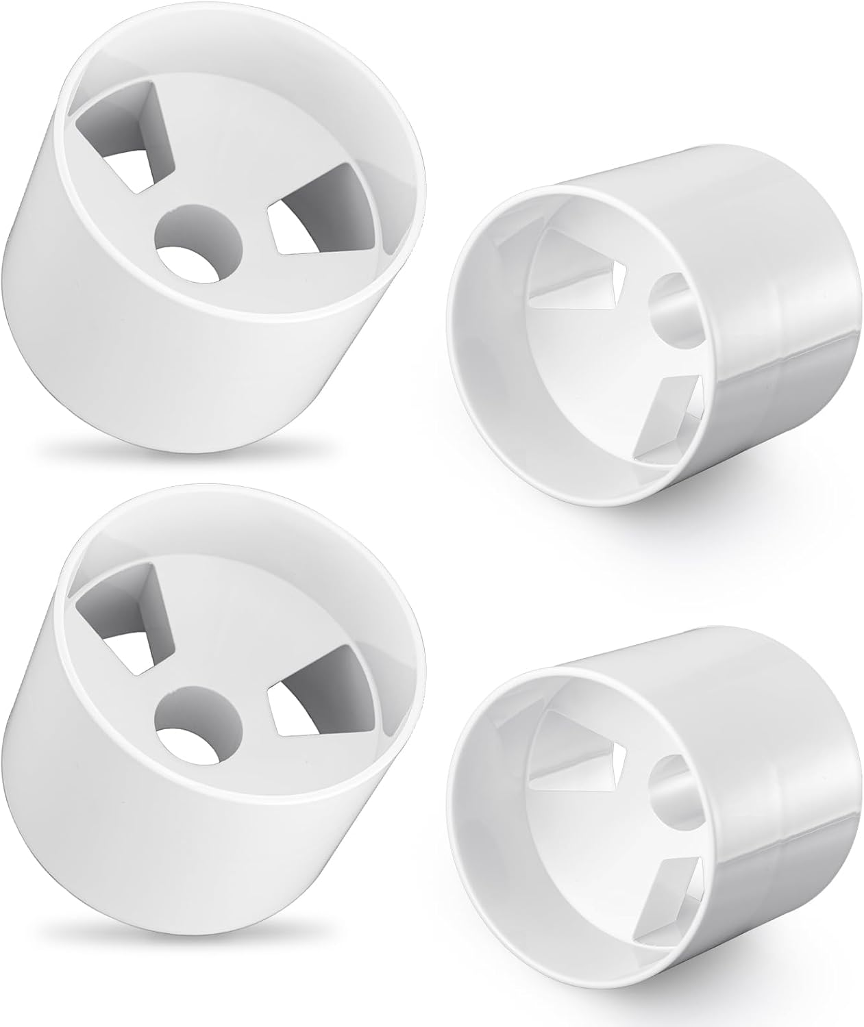 4PCS Golf Hole Cup,ABS Ivory White Plastic Golf Cups,Dimension 4" Depth, Diameter 4 1/4 inches,Fits PGAL|PGA|USGA Regulations,for Backyard Golf Practice
