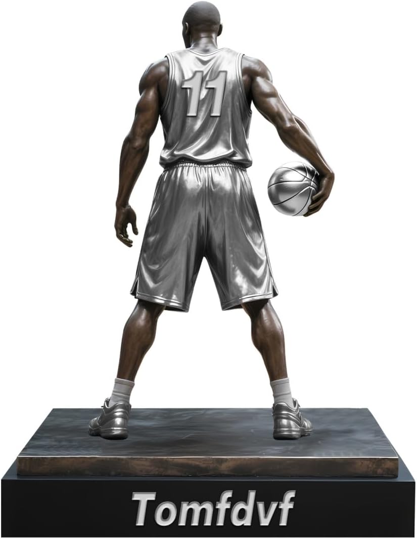 Personalized Basketball Player Ornament Sign Custom Name Flat Desk Sign Basketball Lovers Acrylic Plaque Home Garage Men Cave Desk Decor Plaque Gifts for Man Dad Christmas Birthday Decoration