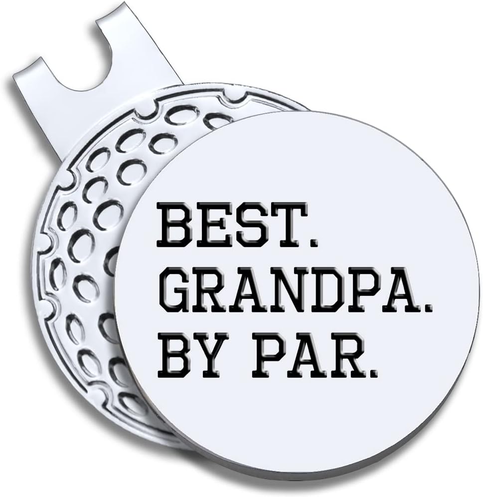 Men Golf Ball Marker with Magnetic Hat Clip, Funny Golf Accessories Gifts for Men, Novelty Birthday Gifts for Male Golfer Fan
